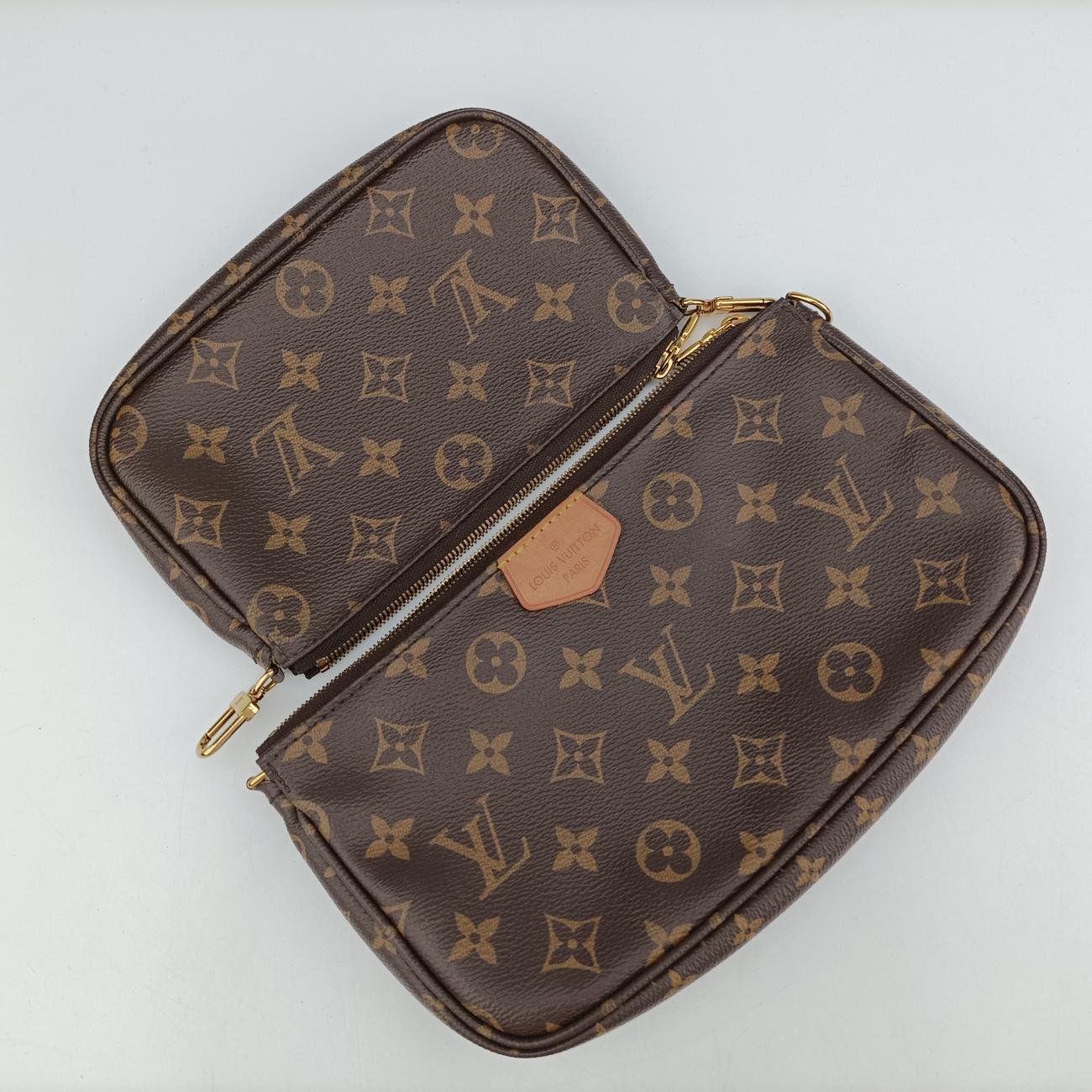 MULTI POCHETTE ACCESSOIRES brown×Beige Monogram Canvas SN5120