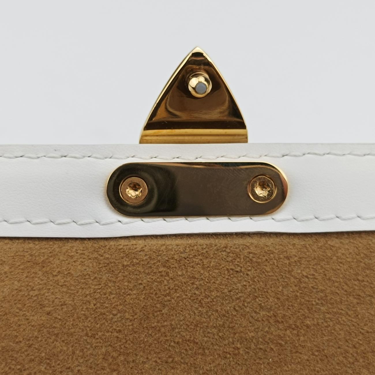 Pre-owned Louis Vuitton Papillon Trunk Brown×white Monogram Canvas×calf leather M81485 shoulderbag | stylenewstar