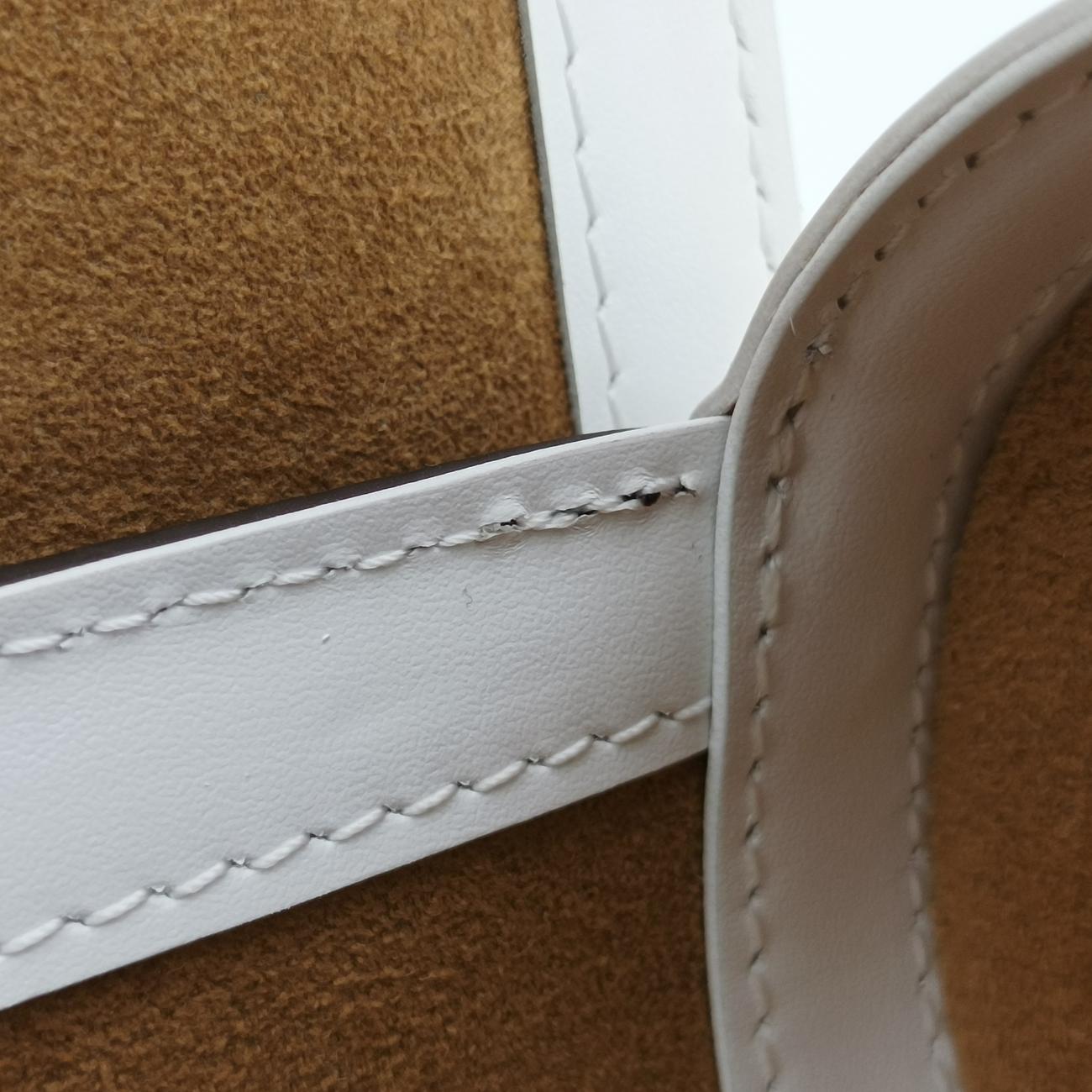 Pre-owned Louis Vuitton Papillon Trunk Brown×white Monogram Canvas×calf leather M81485 shoulderbag | stylenewstar