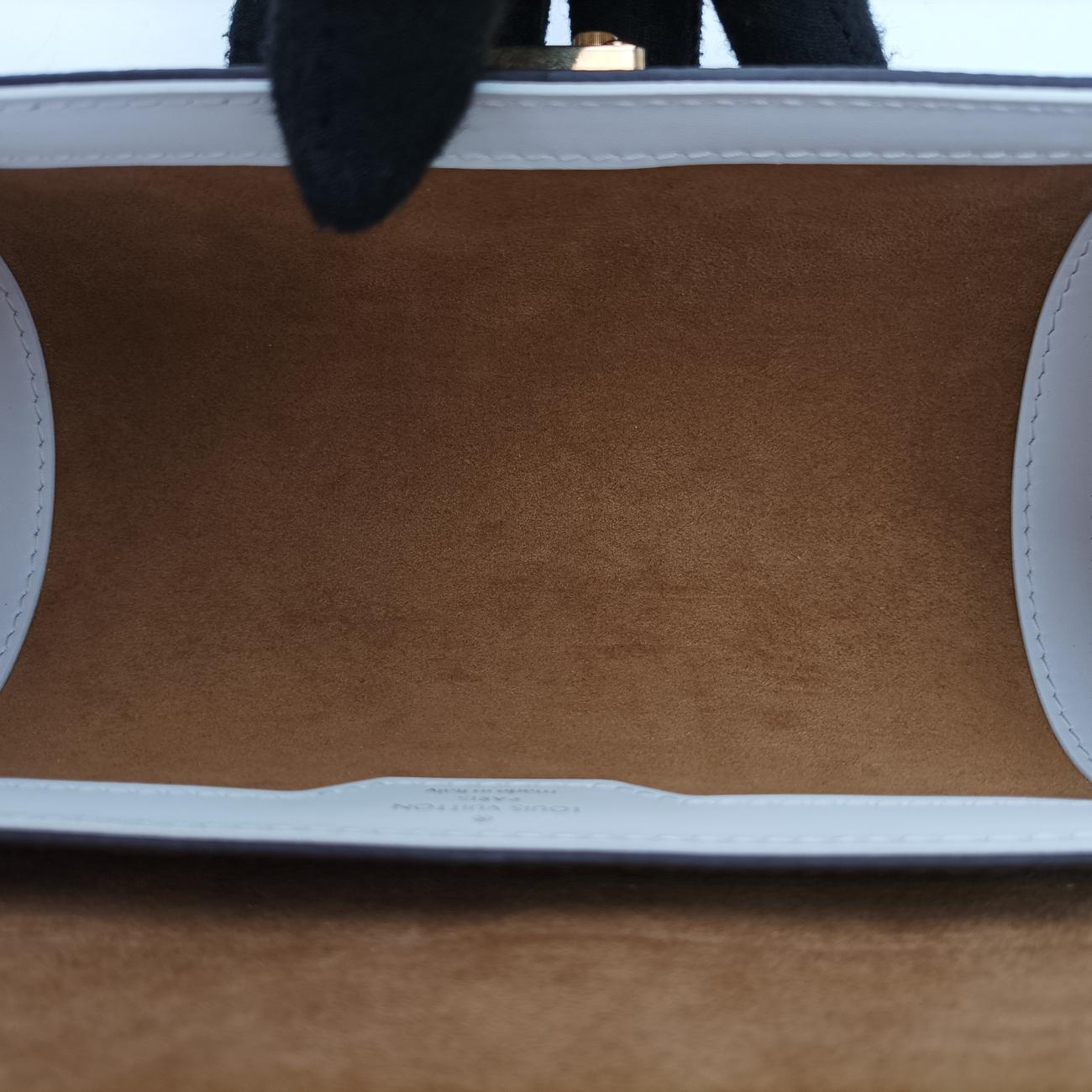 Pre-owned Louis Vuitton Papillon Trunk Brown×white Monogram Canvas×calf leather M81485 shoulderbag | stylenewstar