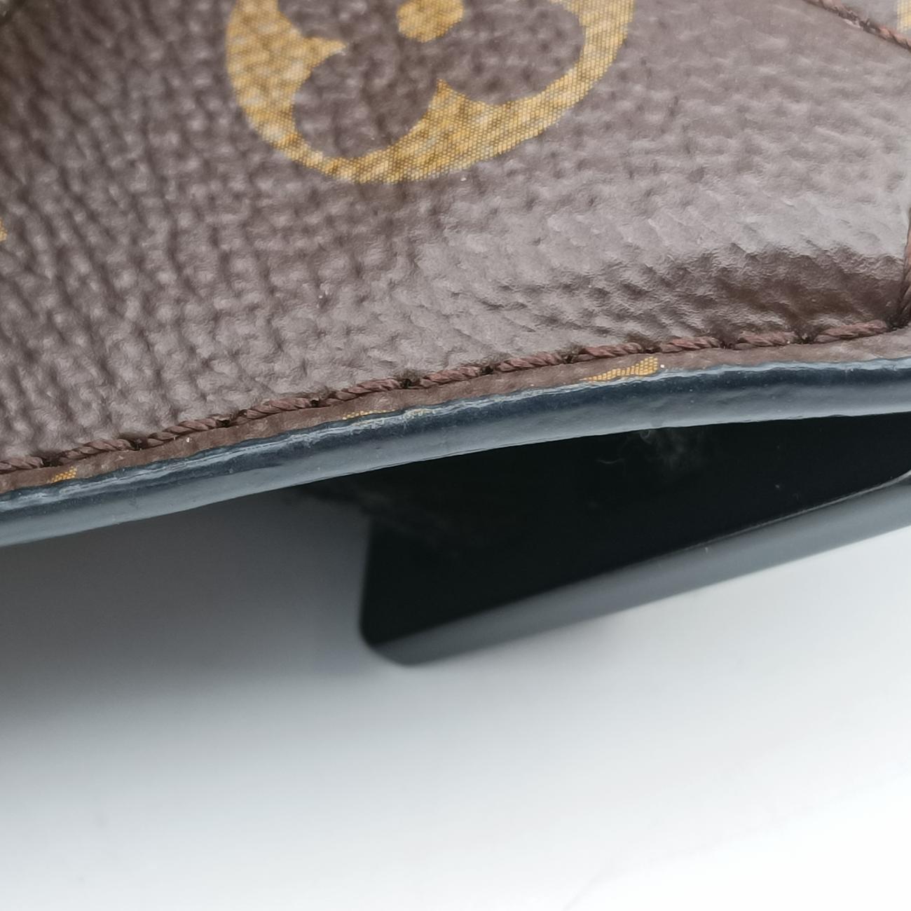 Vintage Louis Vuitton S lock Brown×neon yellow Monogram Canvas M45864 bum bag/waist bag | stylenewstar