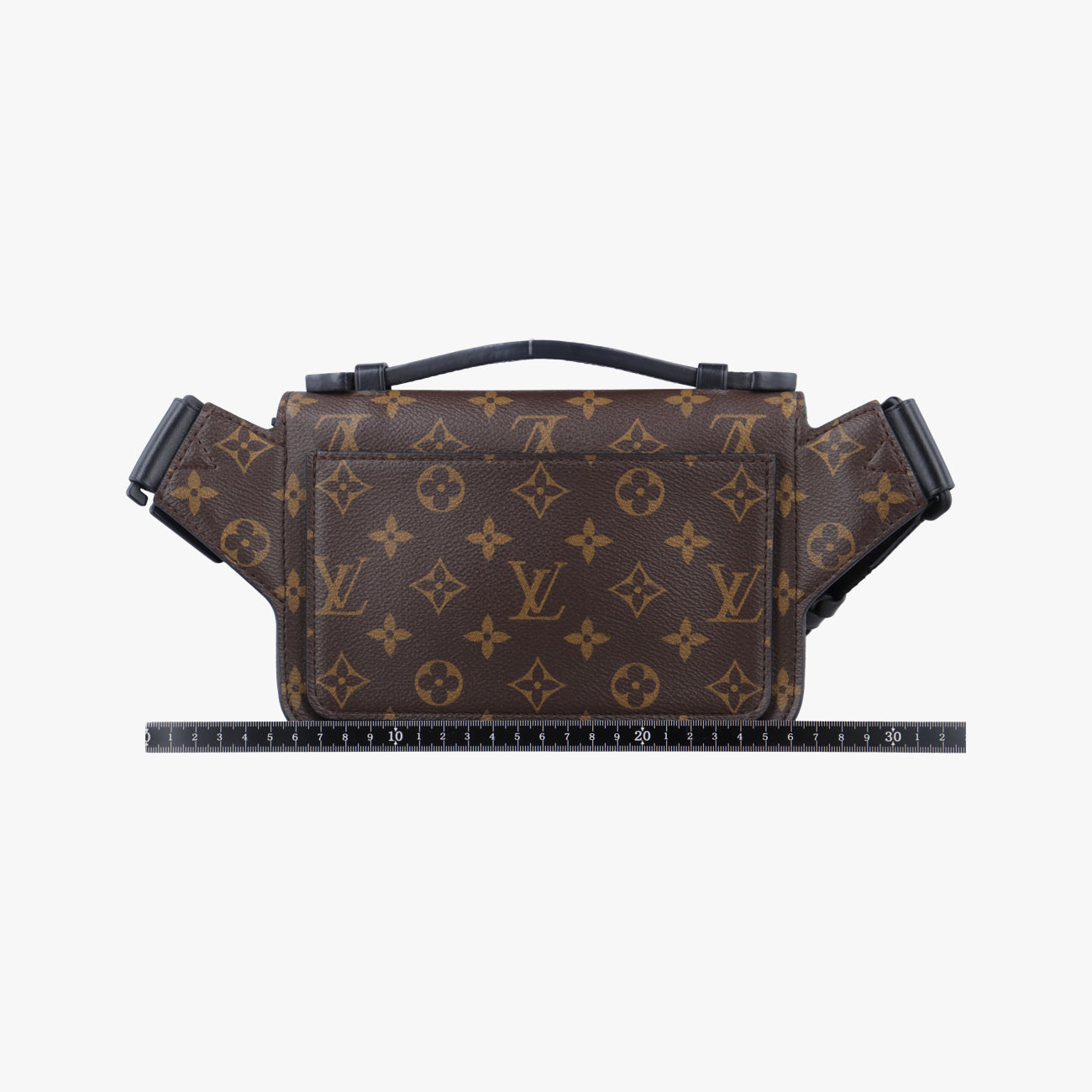 Vintage Louis Vuitton S lock Brown×neon yellow Monogram Canvas M45864 bum bag/waist bag | stylenewstar
