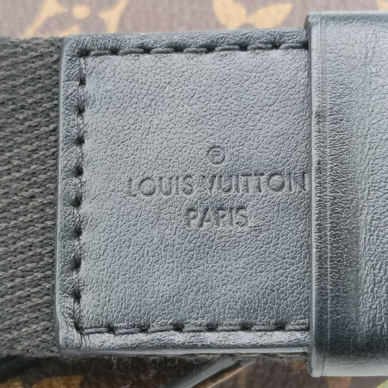 Vintage Louis Vuitton S lock Brown×neon yellow Monogram Canvas M45864 bum bag/waist bag | stylenewstar