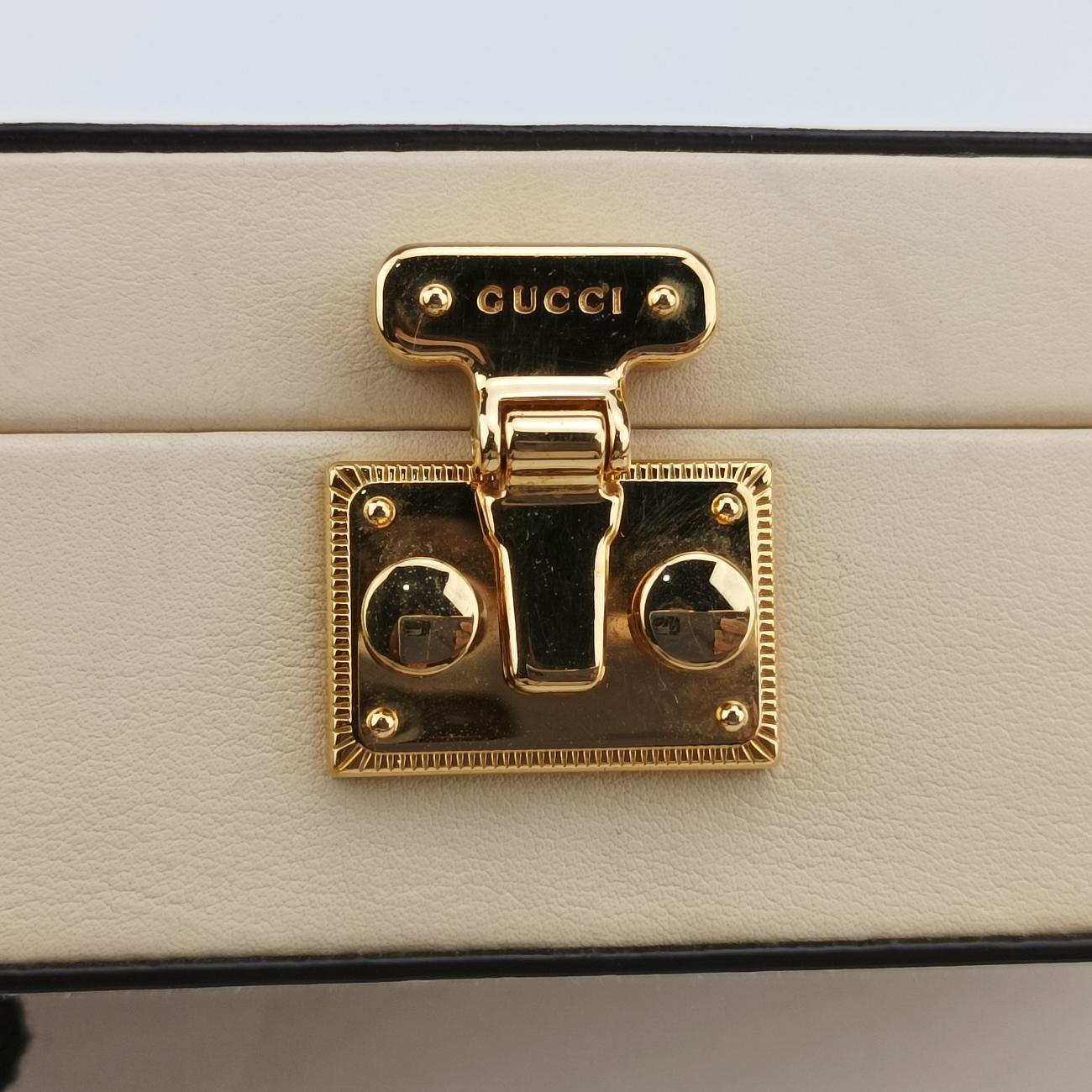 Pre-owned Gucci Interlocking G White×red Leather 658230 shoulderbag | stylenewstar