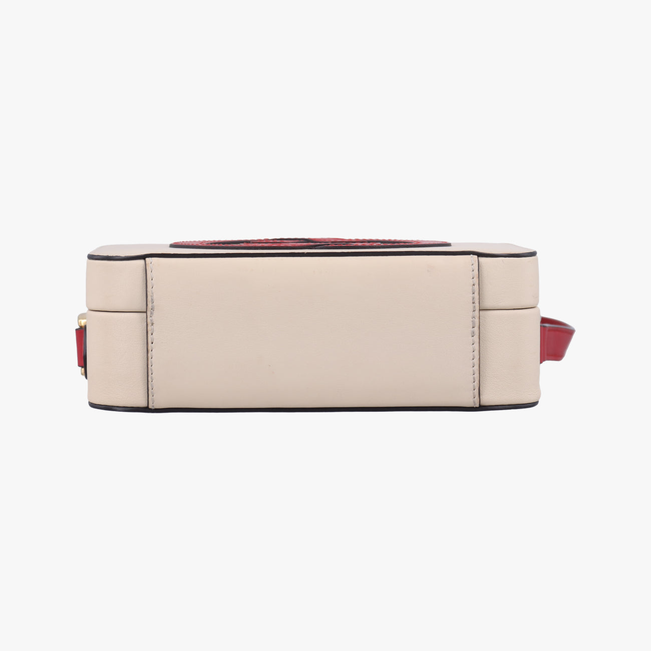 Pre-owned Gucci Interlocking G White×red Leather 658230 shoulderbag | stylenewstar