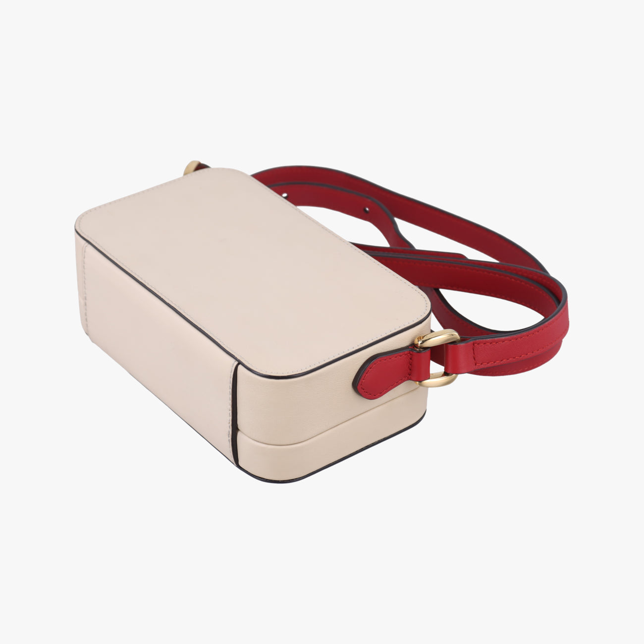 Pre-owned Gucci Interlocking G White×red Leather 658230 shoulderbag | stylenewstar