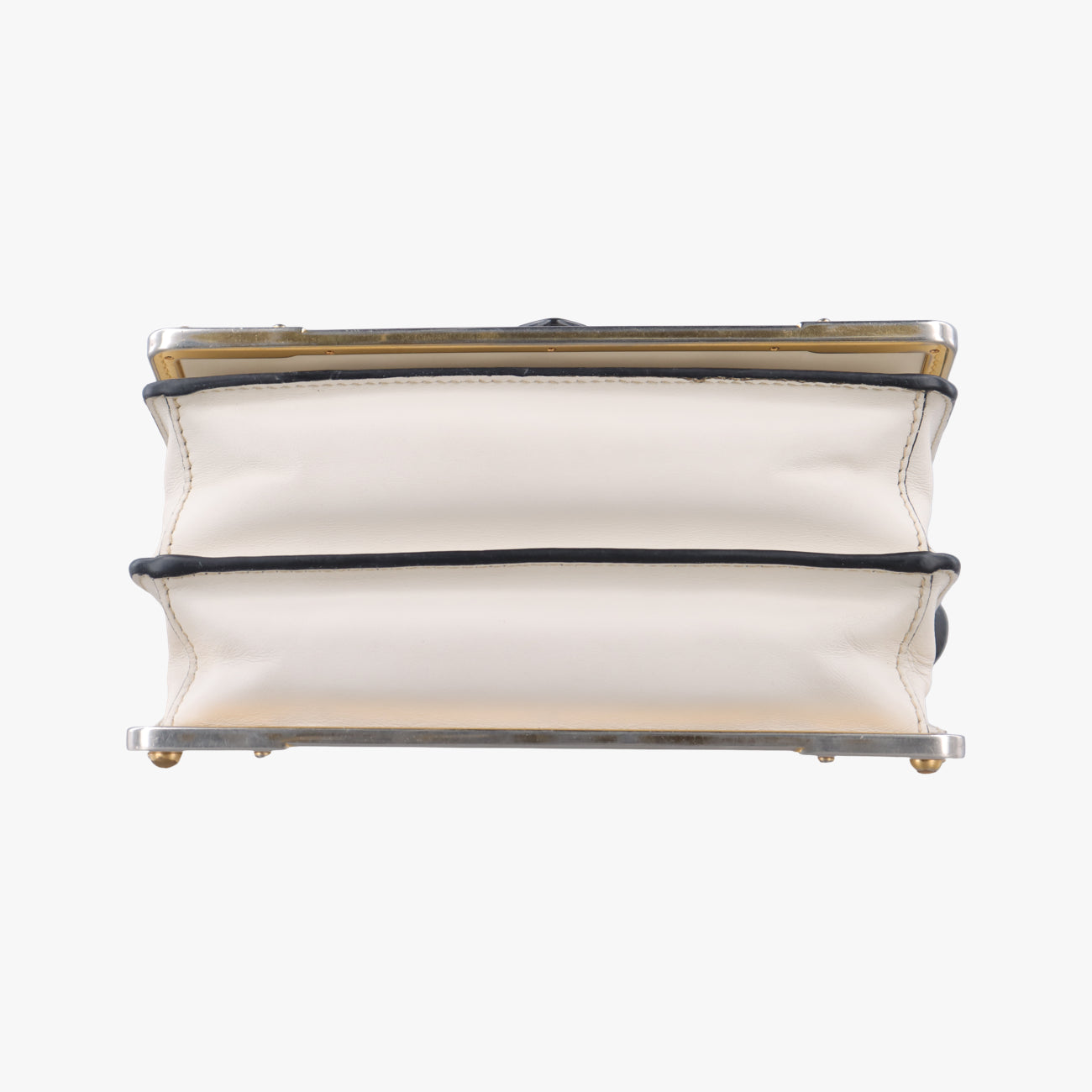 Vintage Prada Cahier Black×white Leather×SAFFIANO Leather 1BD045 shoulderbag | stylenewstar