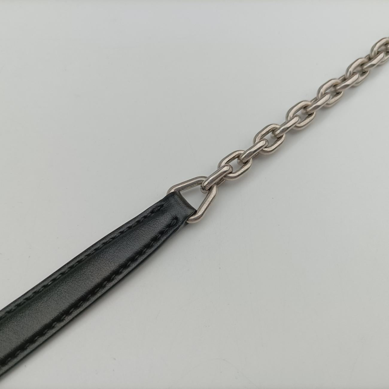 Pre-owned Prada Sidonie Pink×black Leather 1BD168 shoulderbag | stylenewstar