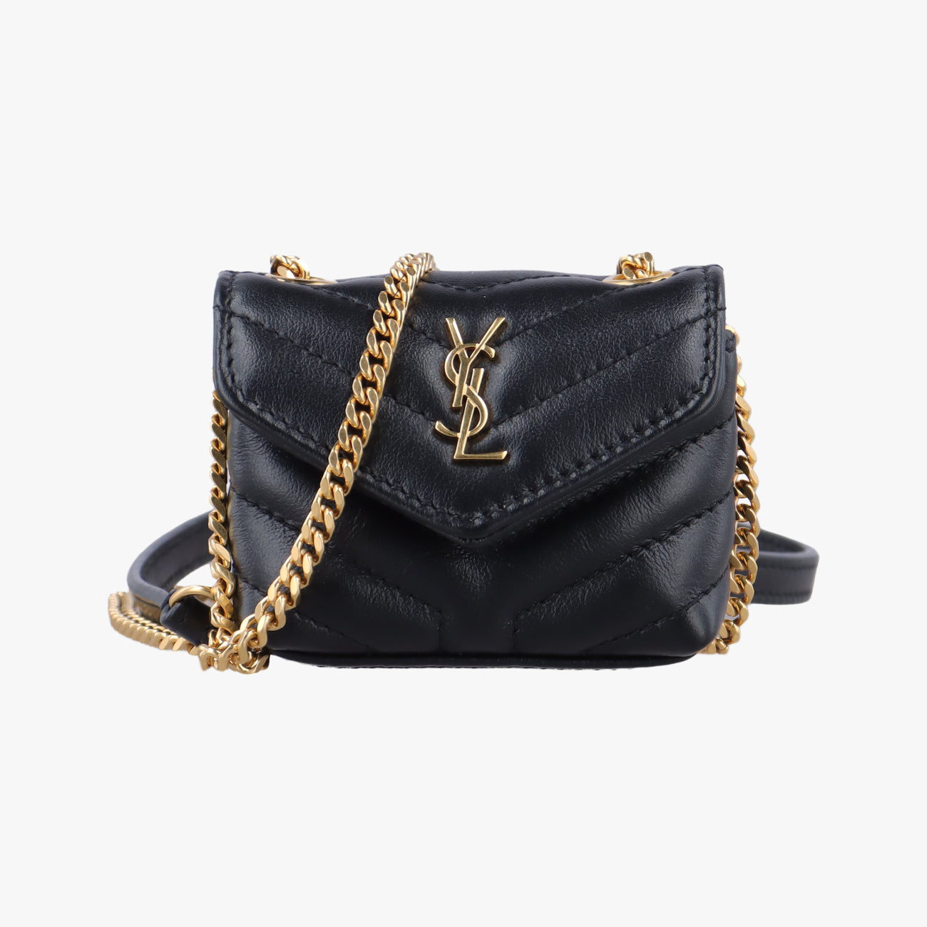 Pre-owned Yves Saint Laurent Lulu Mini Black Leather 699999 shoulderbag | stylenewstar