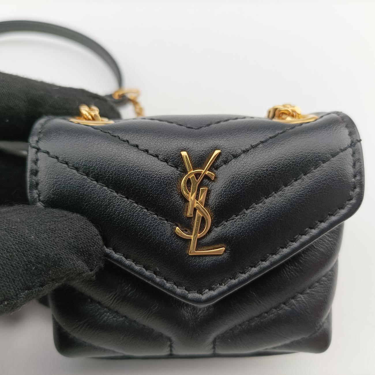 Pre-owned Yves Saint Laurent Lulu Mini Black Leather 699999 shoulderbag | stylenewstar