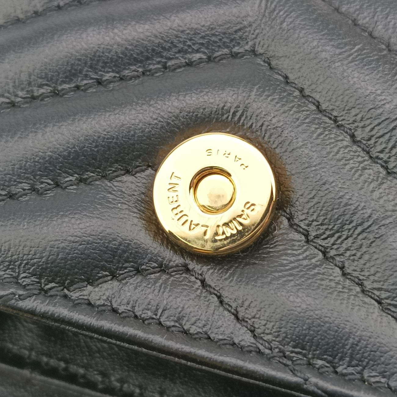 Pre-owned Yves Saint Laurent Lulu Mini Black Leather 699999 shoulderbag | stylenewstar