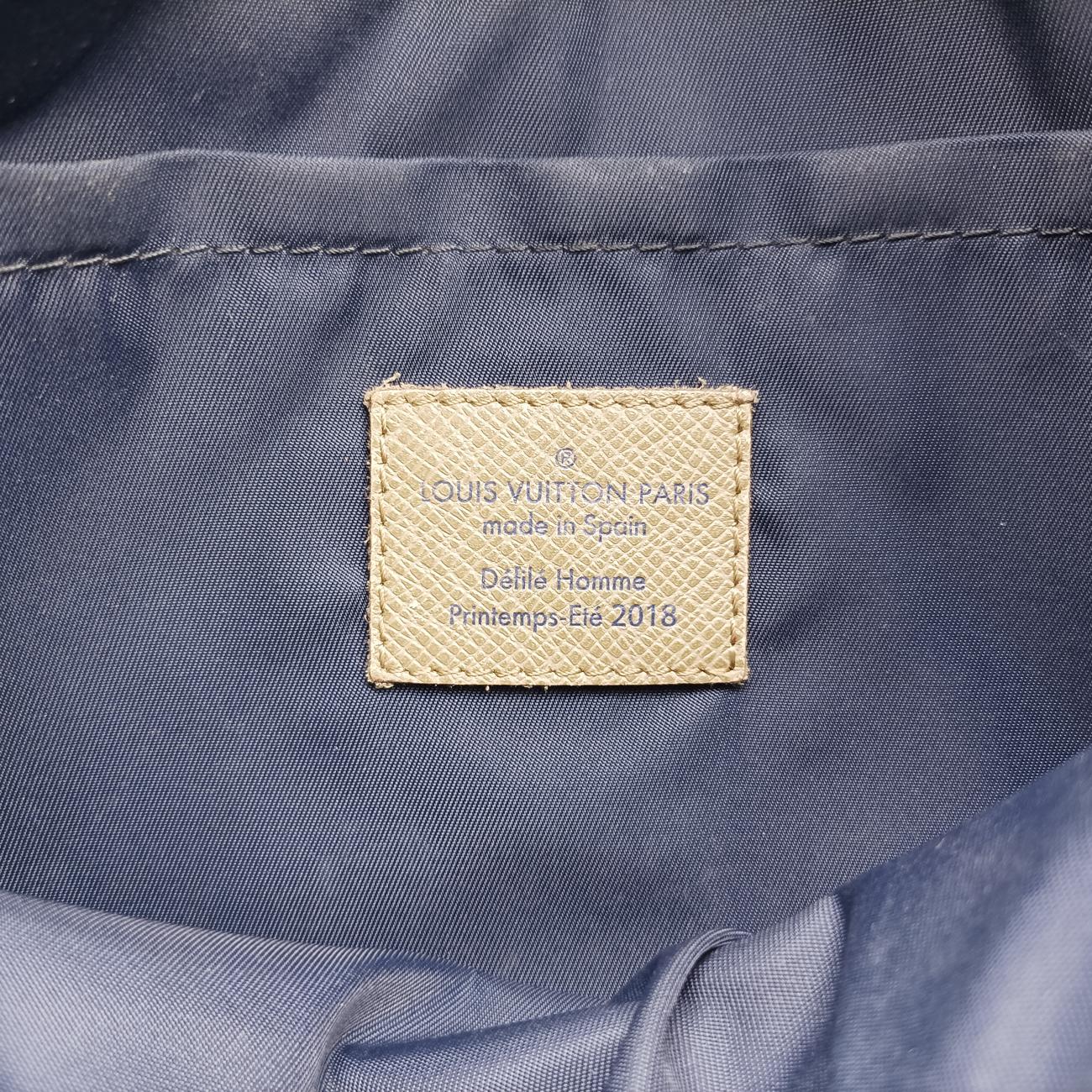 Pre-owned Louis Vuitton Messenger PM Blue Monogram canvas x leather M43829 shoulderbag | stylenewstar