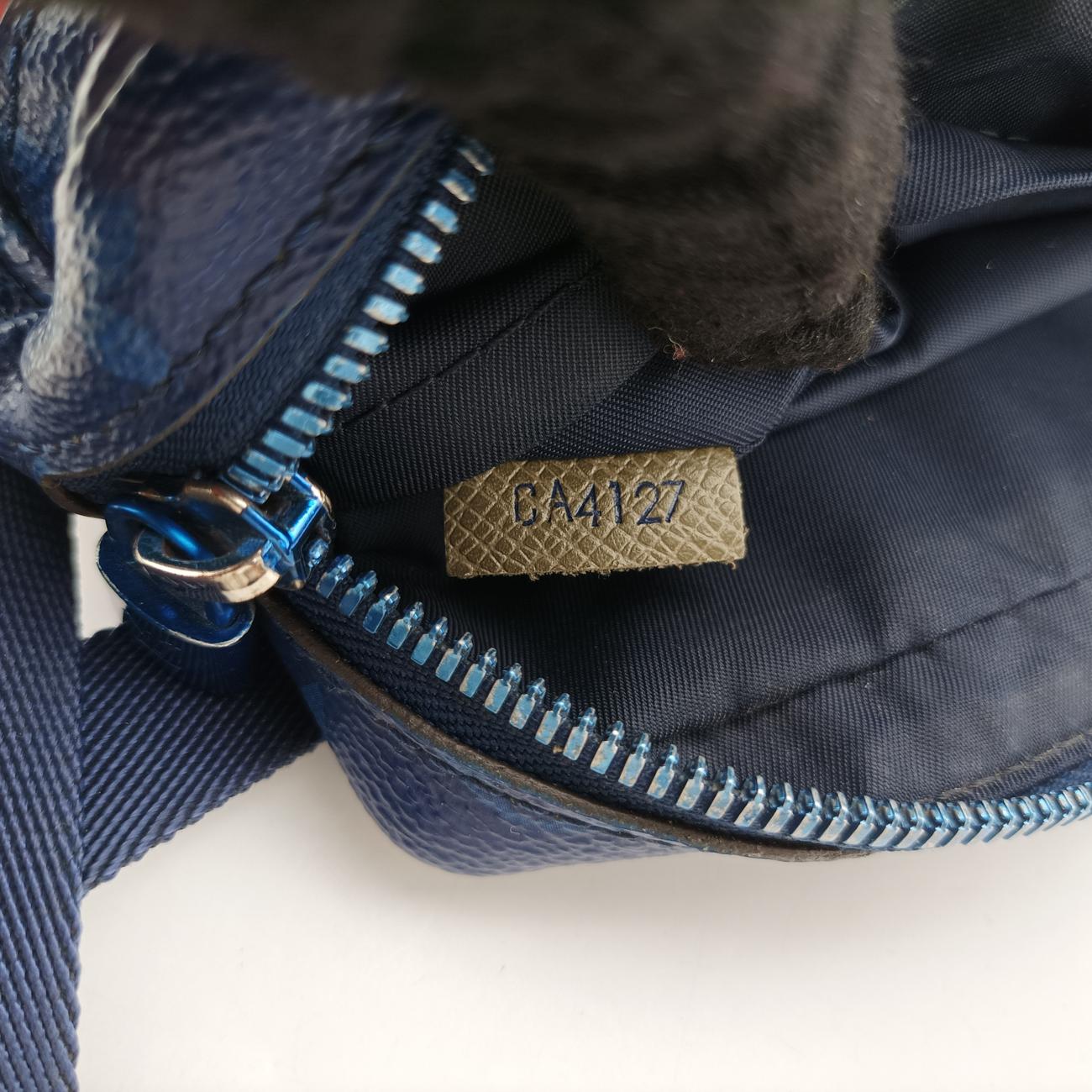 Pre-owned Louis Vuitton Messenger PM Blue Monogram canvas x leather M43829 shoulderbag | stylenewstar