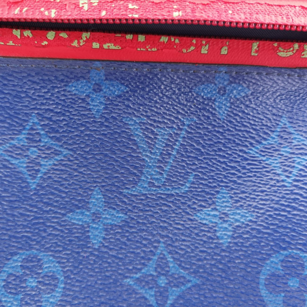 Pre-owned Louis Vuitton Messenger PM Blue Monogram canvas x leather M43829 shoulderbag | stylenewstar