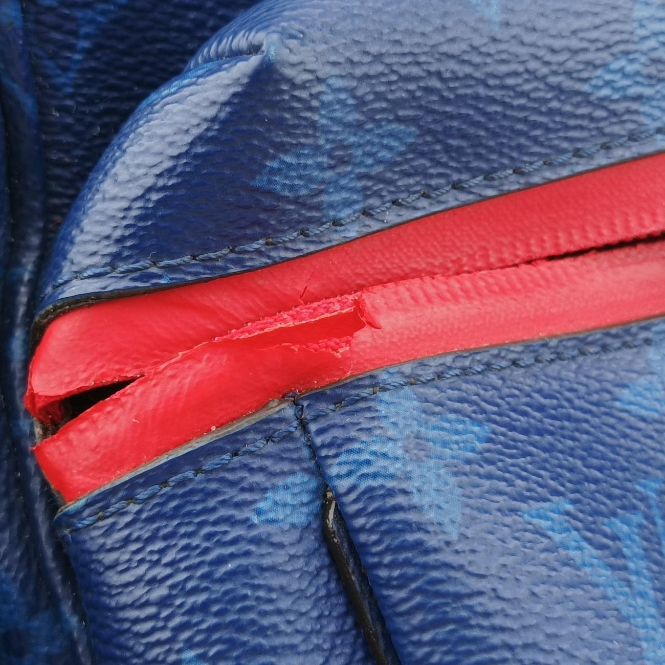 Pre-owned Louis Vuitton Messenger PM Blue Monogram canvas x leather M43829 shoulderbag | stylenewstar