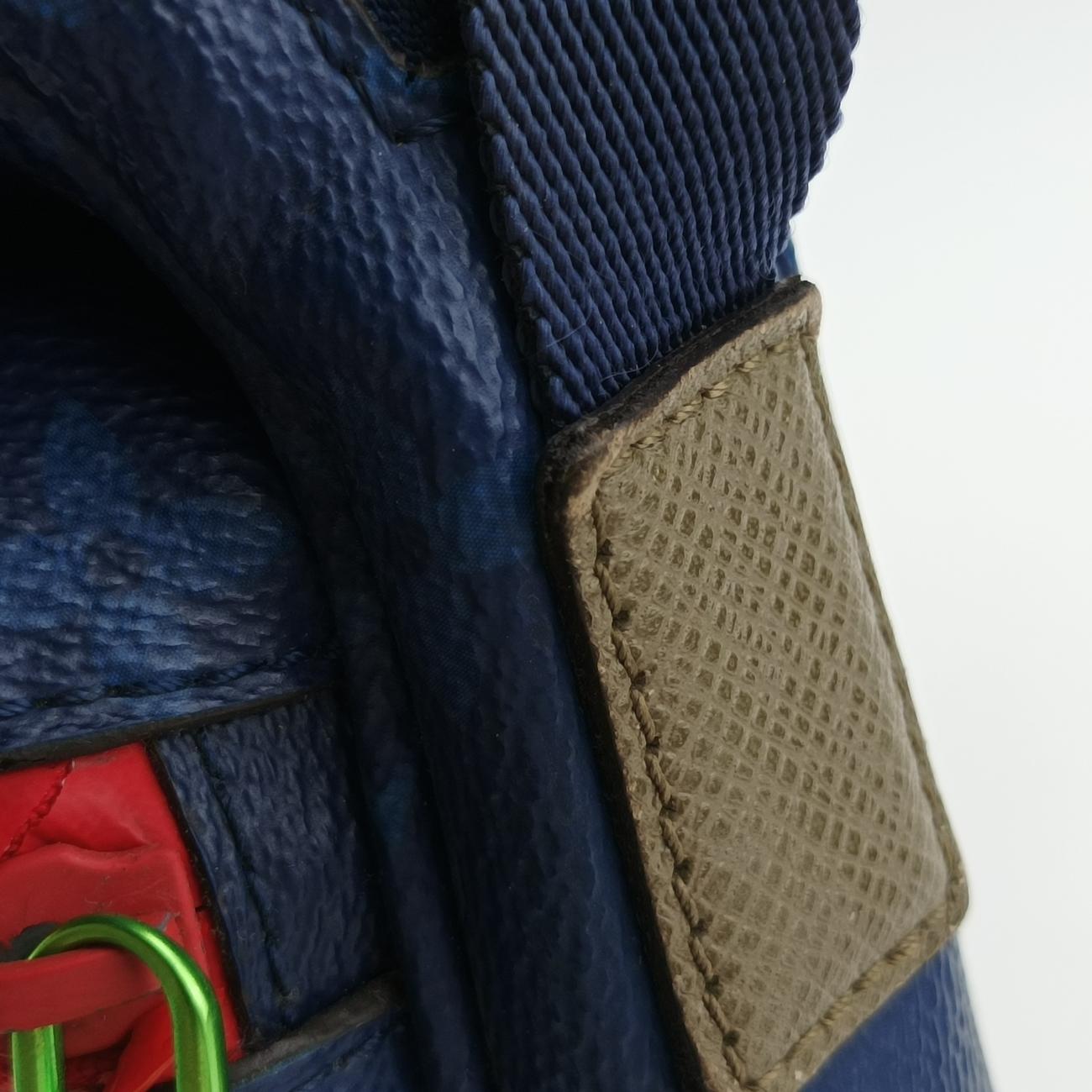 Pre-owned Louis Vuitton Messenger PM Blue Monogram canvas x leather M43829 shoulderbag | stylenewstar