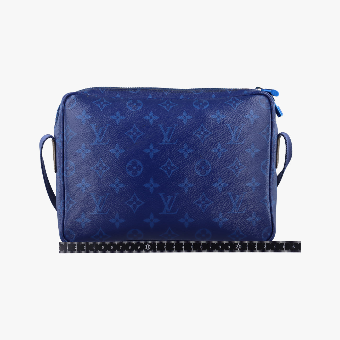 Pre-owned Louis Vuitton Messenger PM Blue Monogram canvas x leather M43829 shoulderbag | stylenewstar