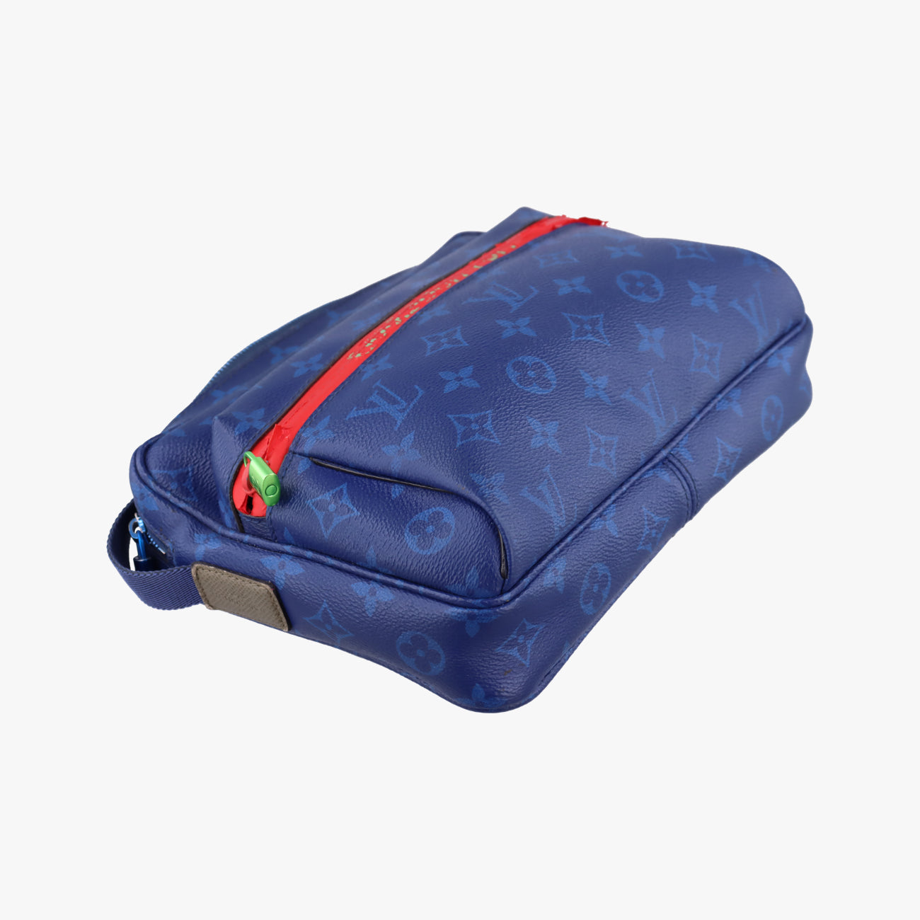 Pre-owned Louis Vuitton Messenger PM Blue Monogram canvas x leather M43829 shoulderbag | stylenewstar