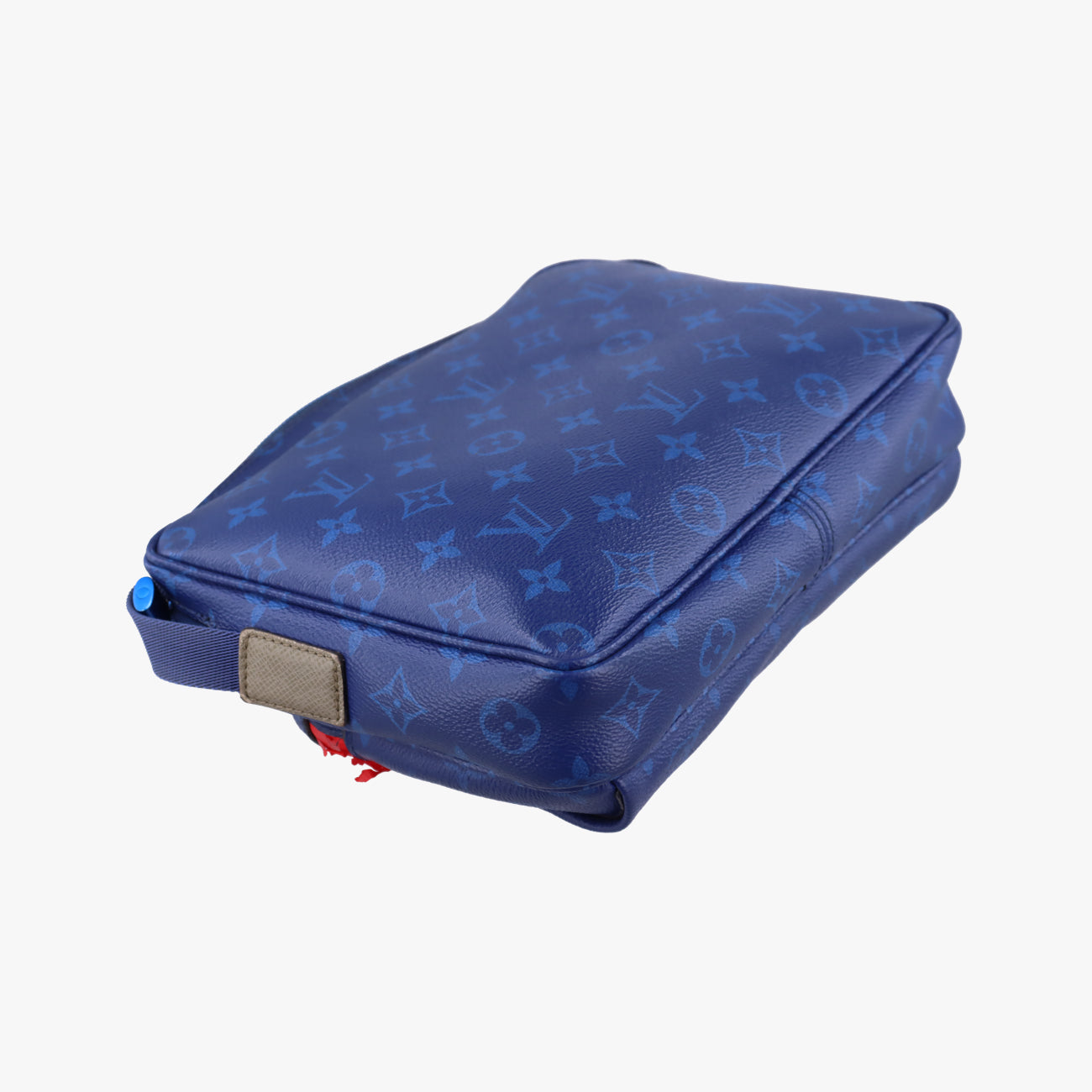 Pre-owned Louis Vuitton Messenger PM Blue Monogram canvas x leather M43829 shoulderbag | stylenewstar