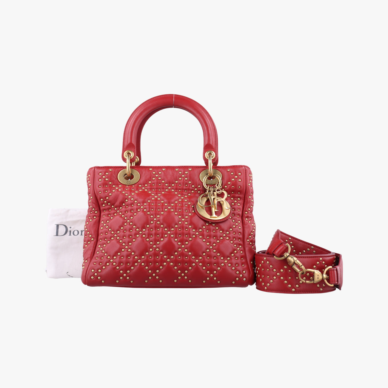 Lady Dior Red lambskin 16-BO-0127