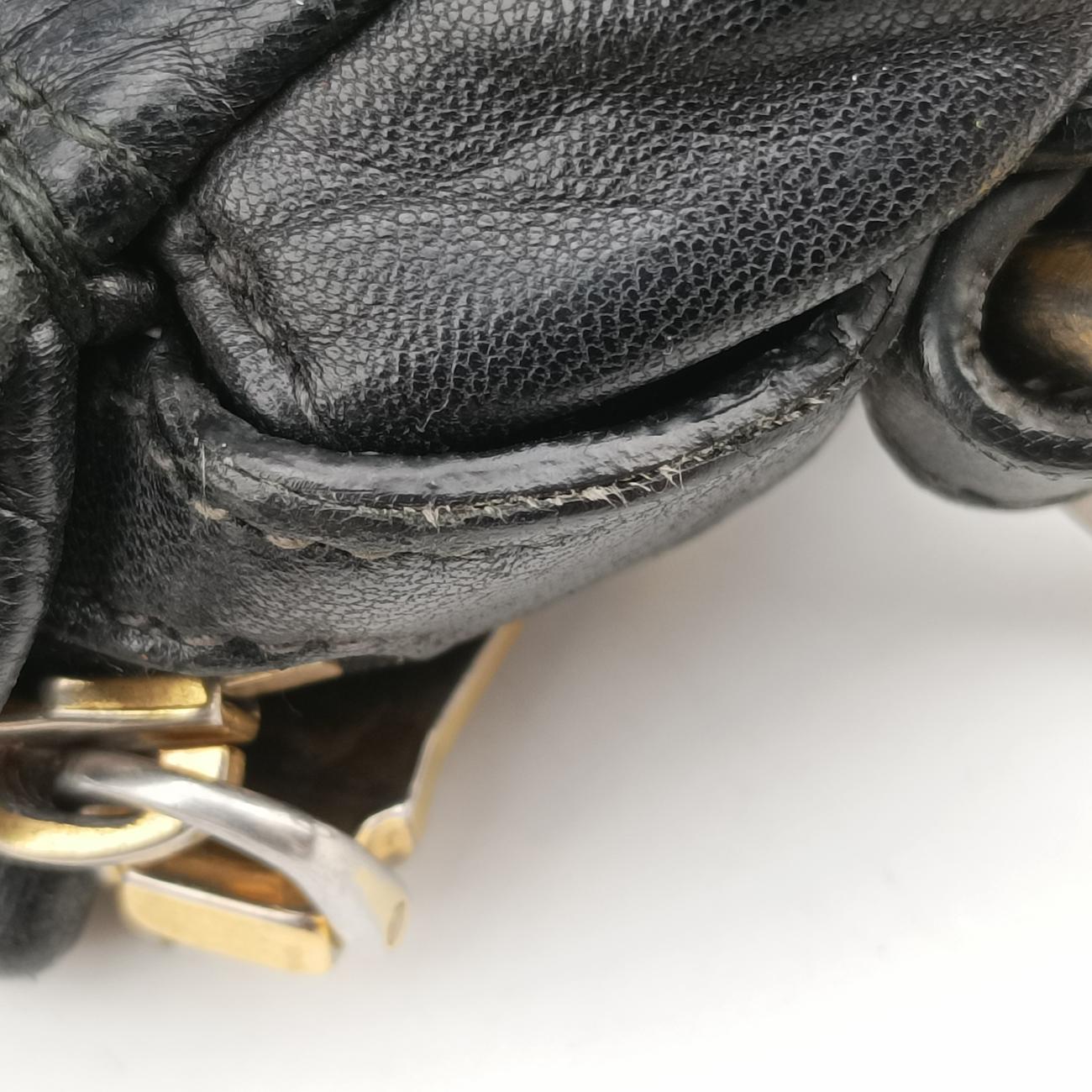 Pre-owned Prada Gaufre Black leather BN1336 shoulderbag | stylenewstar