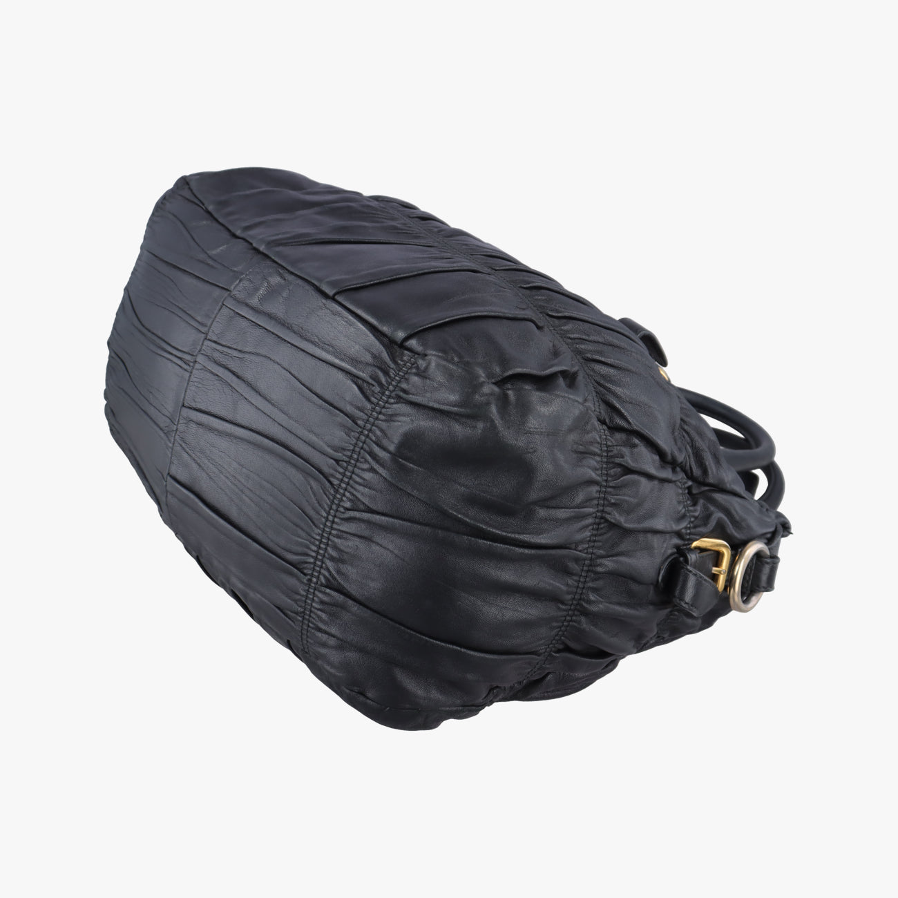 Pre-owned Prada Gaufre Black leather BN1336 shoulderbag | stylenewstar