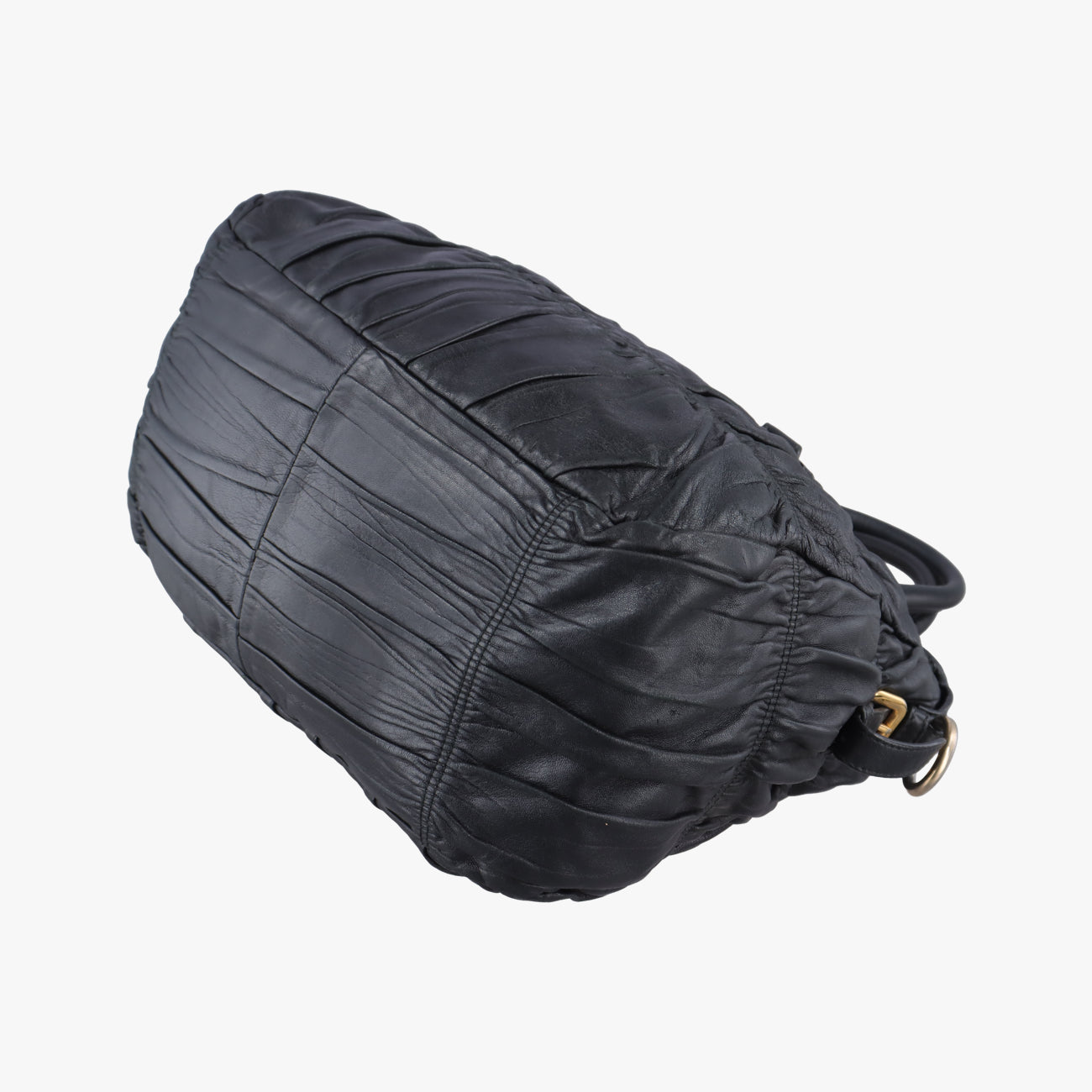 Pre-owned Prada Gaufre Black leather BN1336 shoulderbag | stylenewstar