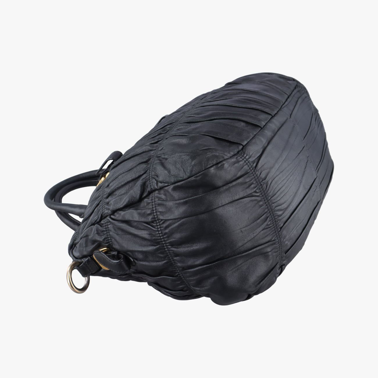 Pre-owned Prada Gaufre Black leather BN1336 shoulderbag | stylenewstar