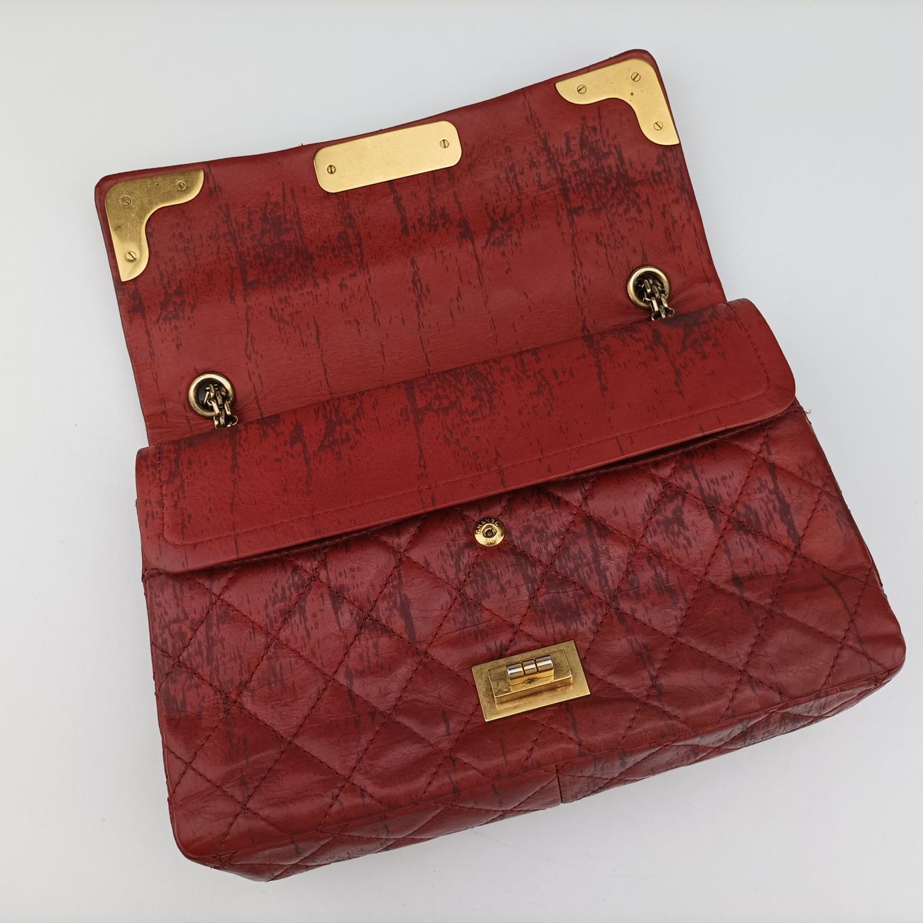 Pre-owned Chanel 2.55 Matelasse Red lambskin A48807 shoulderbag | stylenewstar