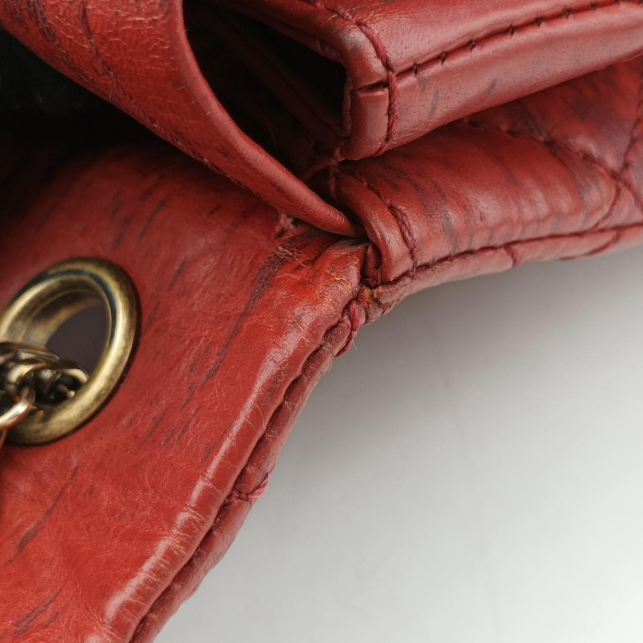 Pre-owned Chanel 2.55 Matelasse Red lambskin A48807 shoulderbag | stylenewstar