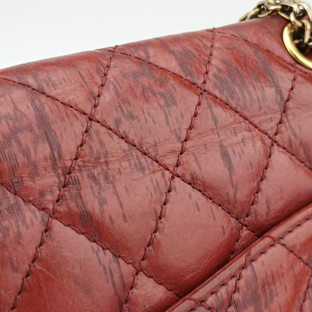 Pre-owned Chanel 2.55 Matelasse Red lambskin A48807 shoulderbag | stylenewstar