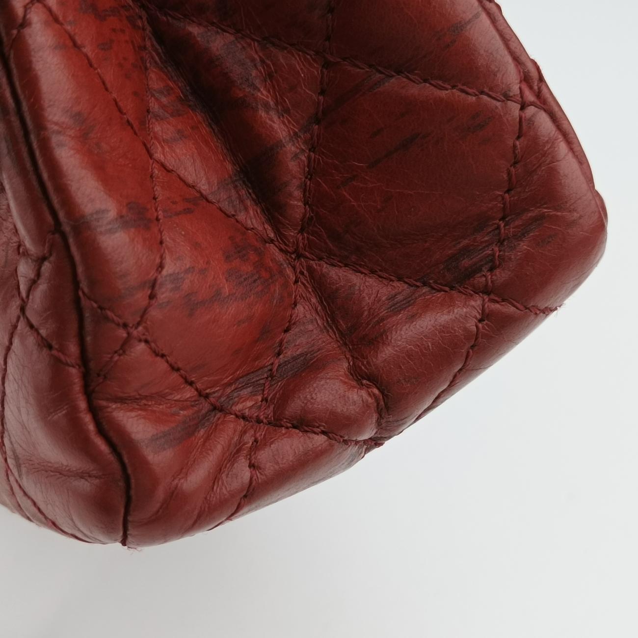 Pre-owned Chanel 2.55 Matelasse Red lambskin A48807 shoulderbag | stylenewstar