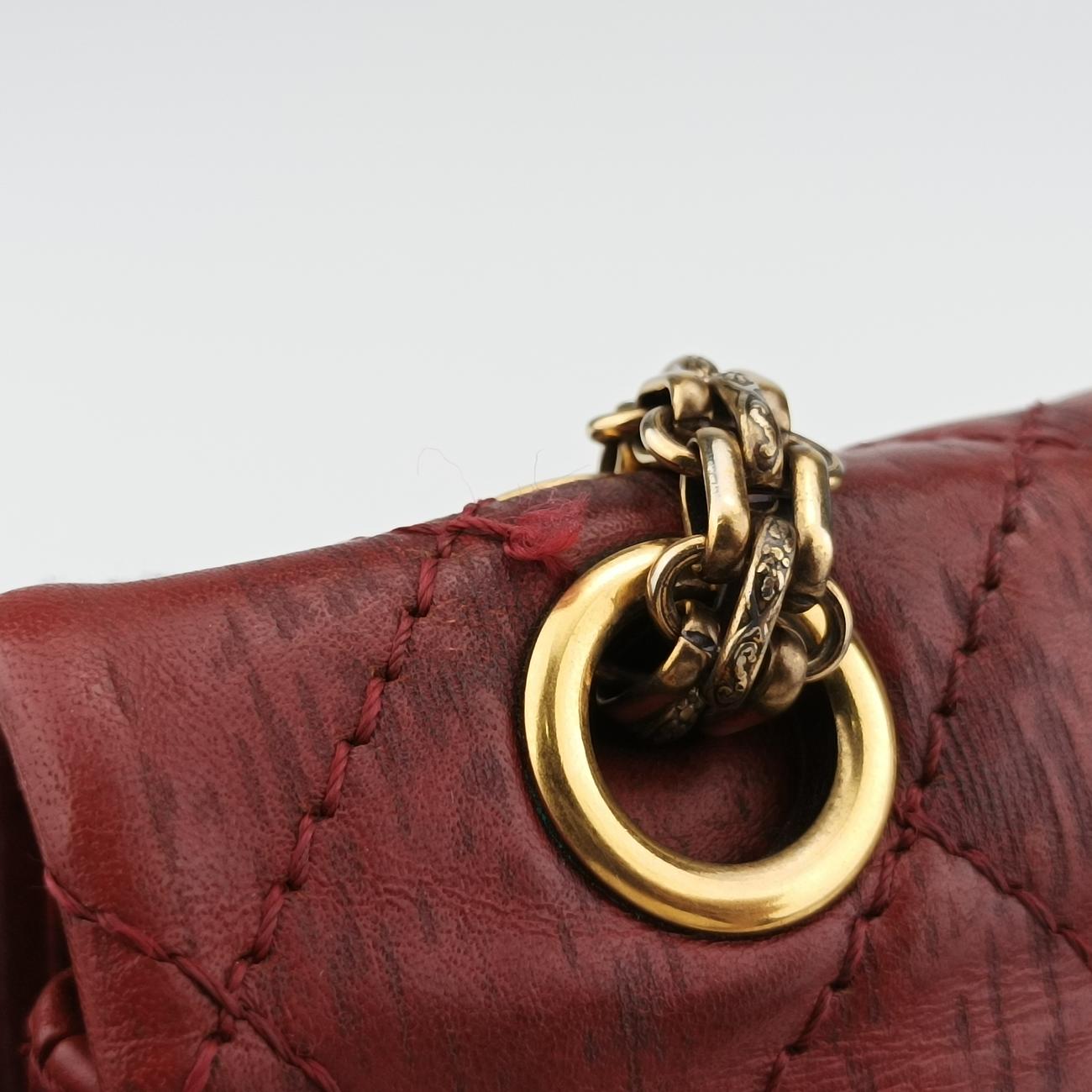 Pre-owned Chanel 2.55 Matelasse Red lambskin A48807 shoulderbag | stylenewstar