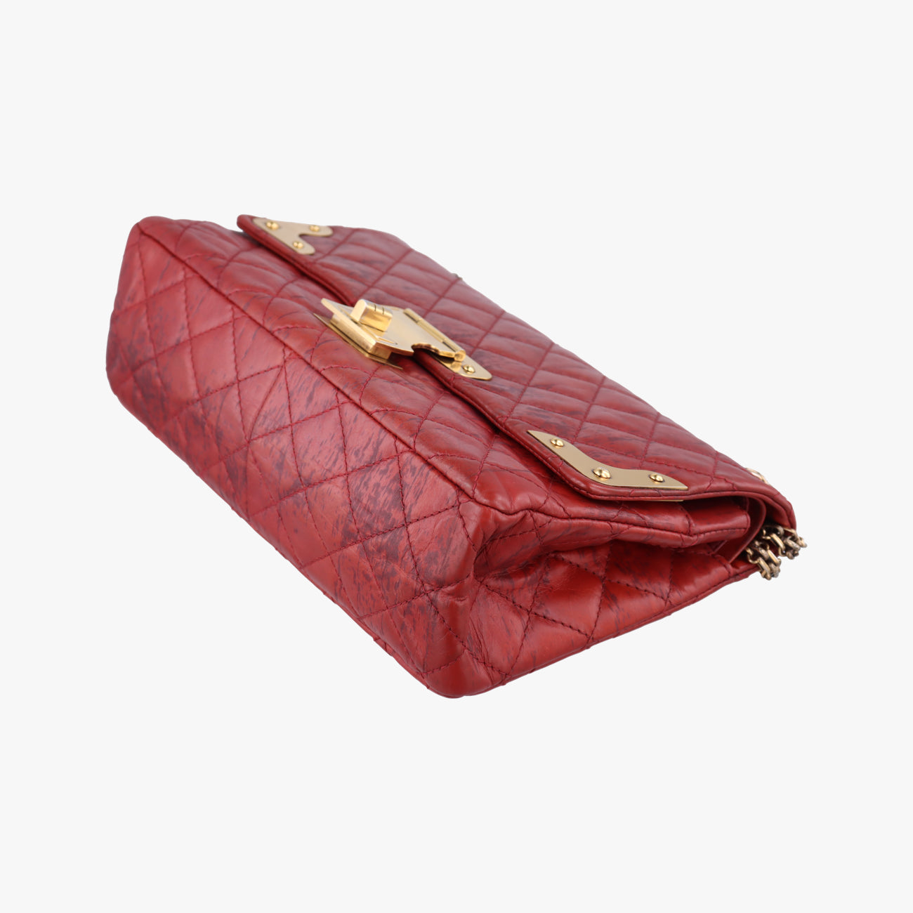 Pre-owned Chanel 2.55 Matelasse Red lambskin A48807 shoulderbag | stylenewstar