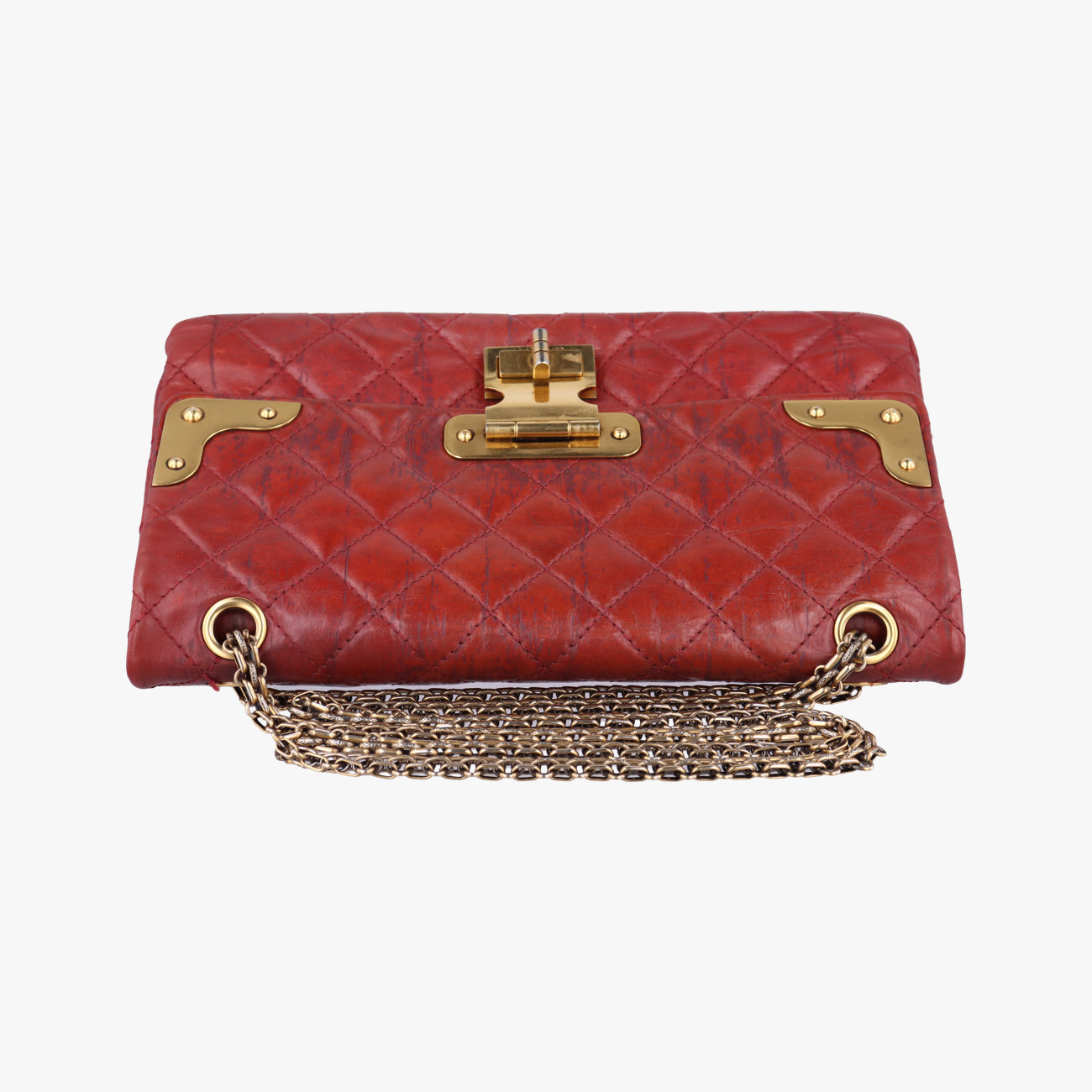 Pre-owned Chanel 2.55 Matelasse Red lambskin A48807 shoulderbag | stylenewstar
