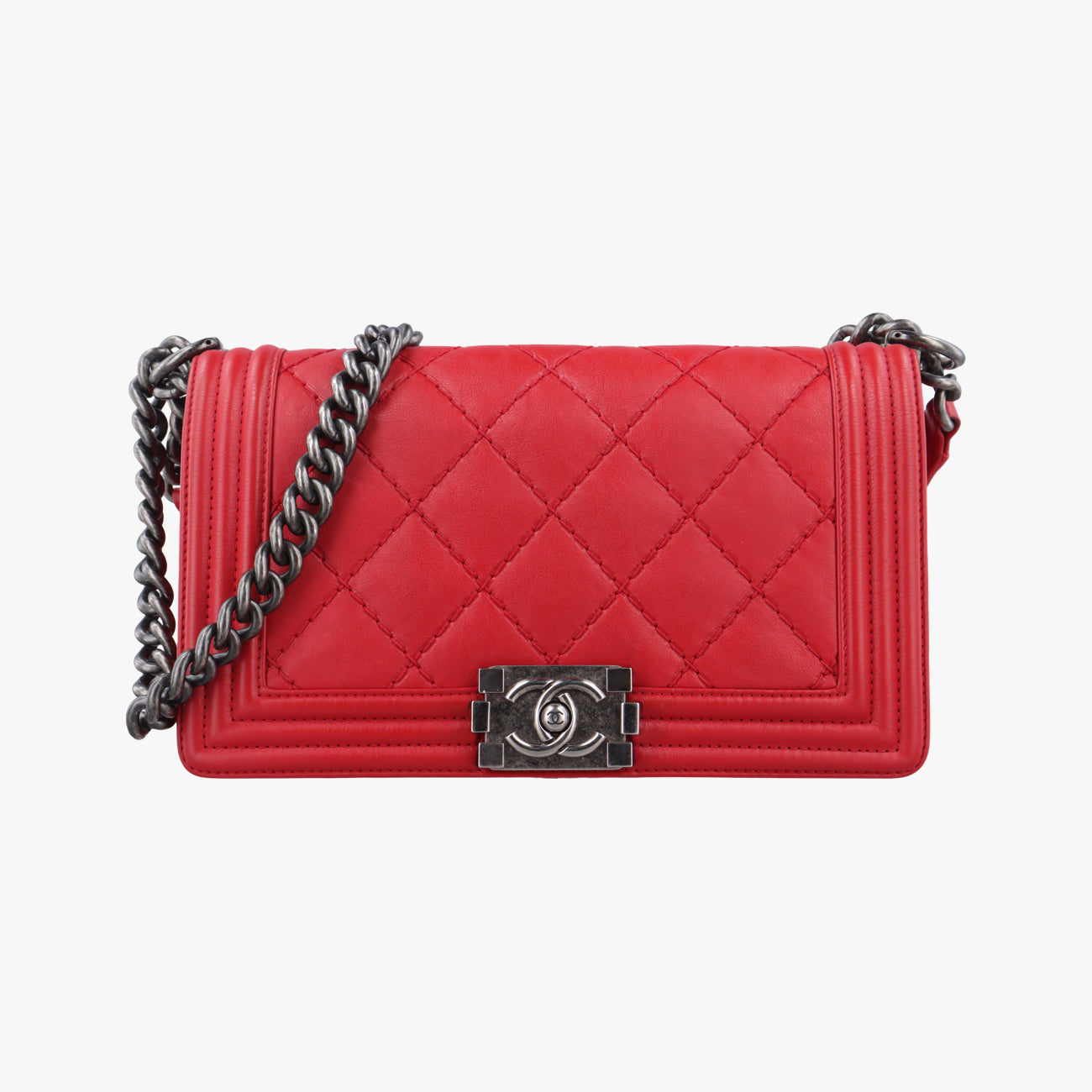 BOY CHANEL Red Leather 18883093