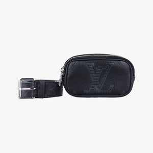 Monogram Taurillon Belt Noir Leather BC4230