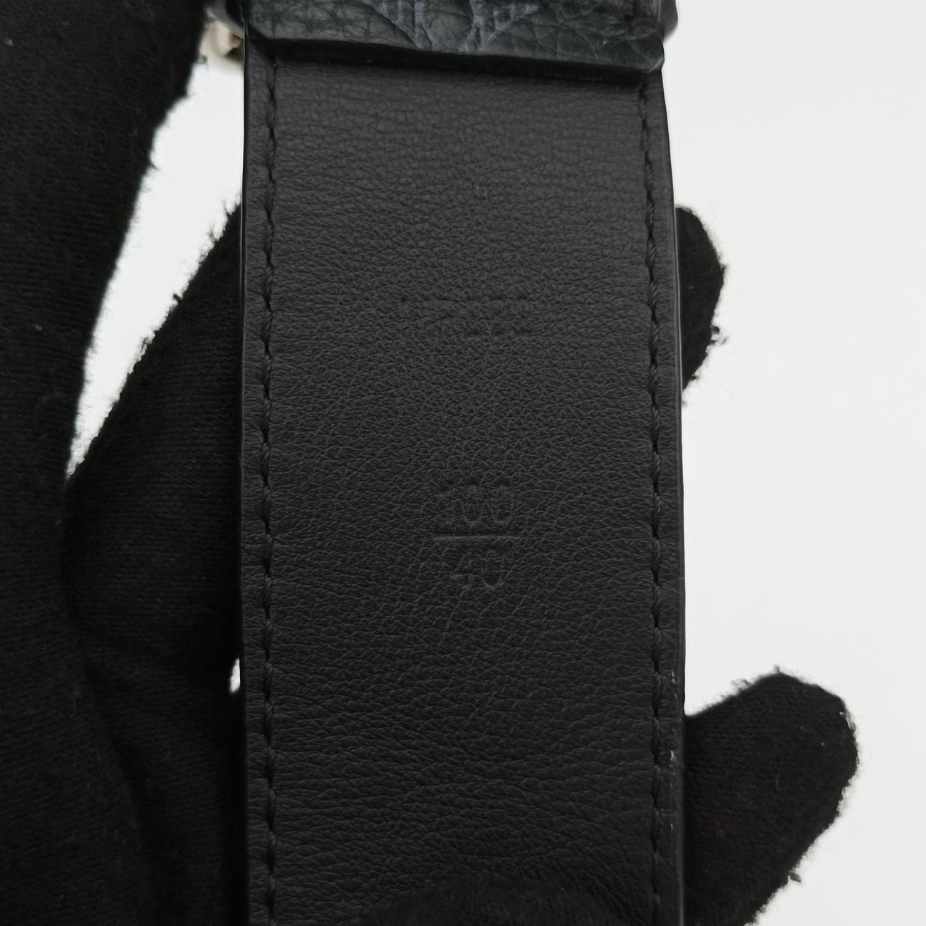 Monogram Taurillon Belt Noir Leather BC4230
