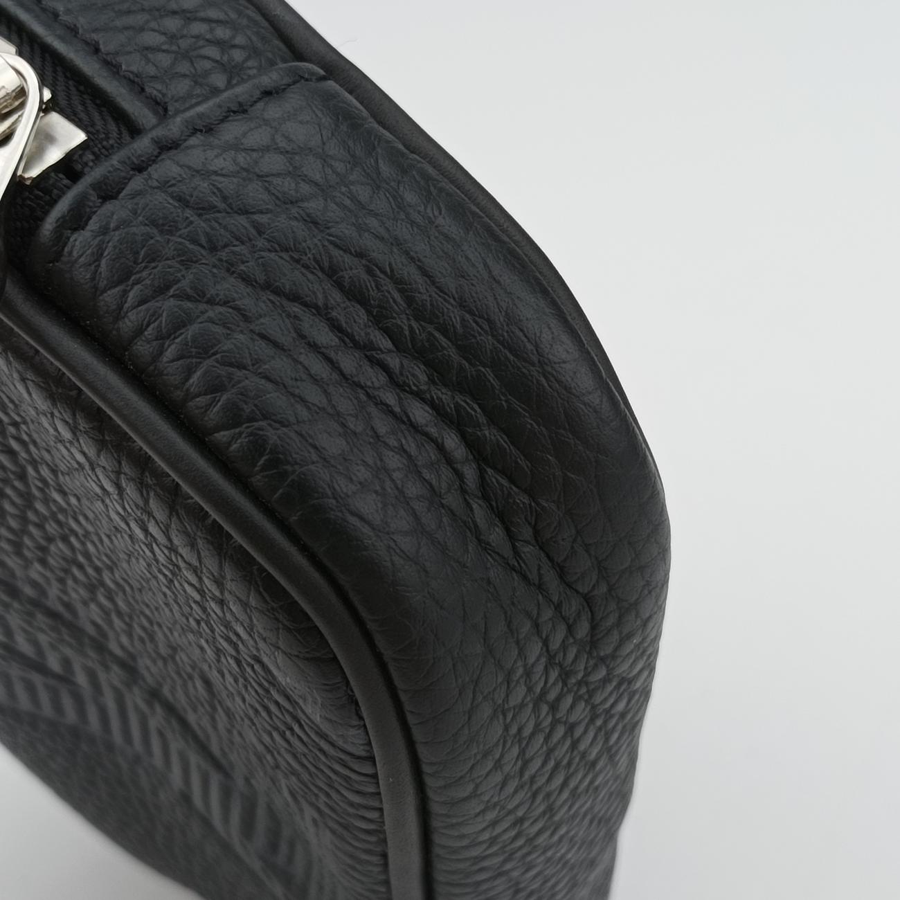 Monogram Taurillon Belt Noir Leather BC4230