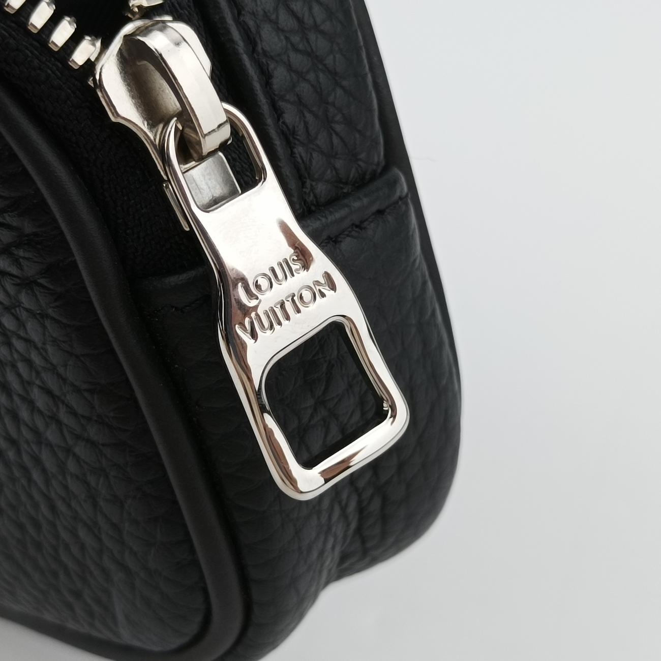 Monogram Taurillon Belt Noir Leather BC4230