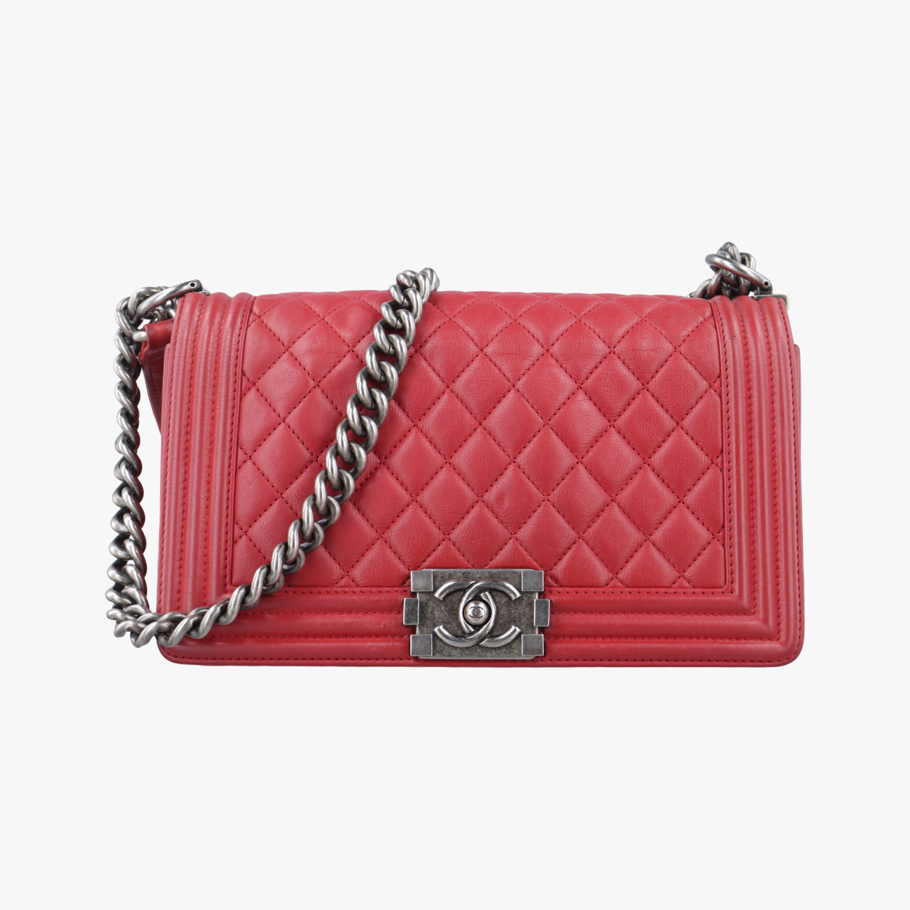 BOY CHANEL Red lambskin 17940235