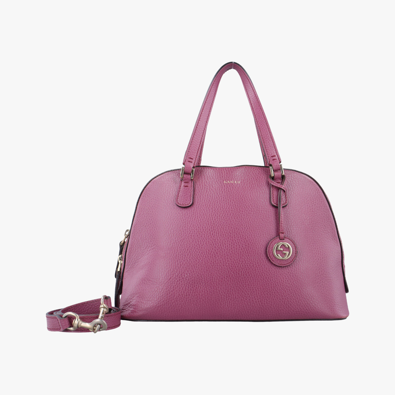 Pre-owned Gucci lady dollar Purple Leather 388560 shoulderbag | stylenewstar
