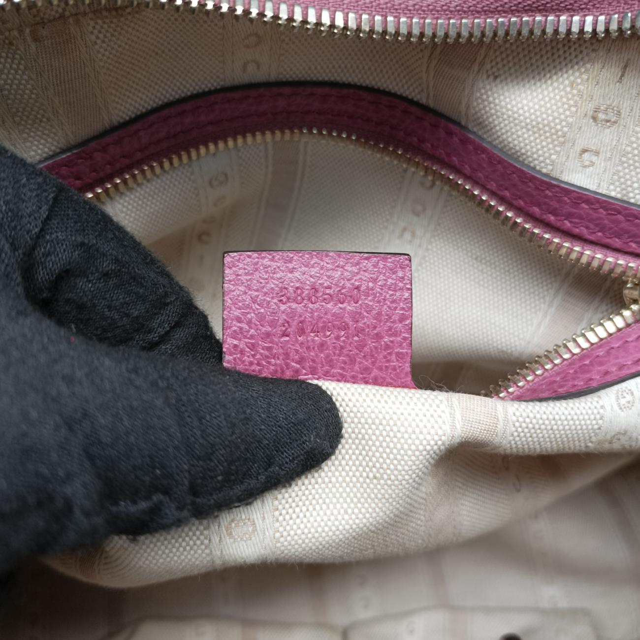 Pre-owned Gucci lady dollar Purple Leather 388560 shoulderbag | stylenewstar