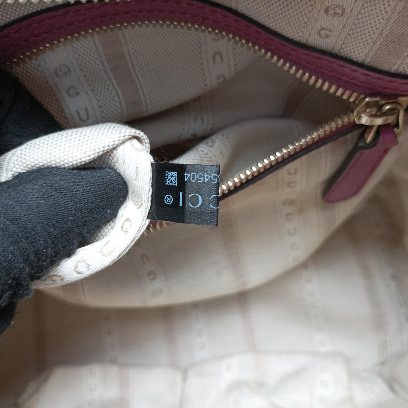 Pre-owned Gucci lady dollar Purple Leather 388560 shoulderbag | stylenewstar