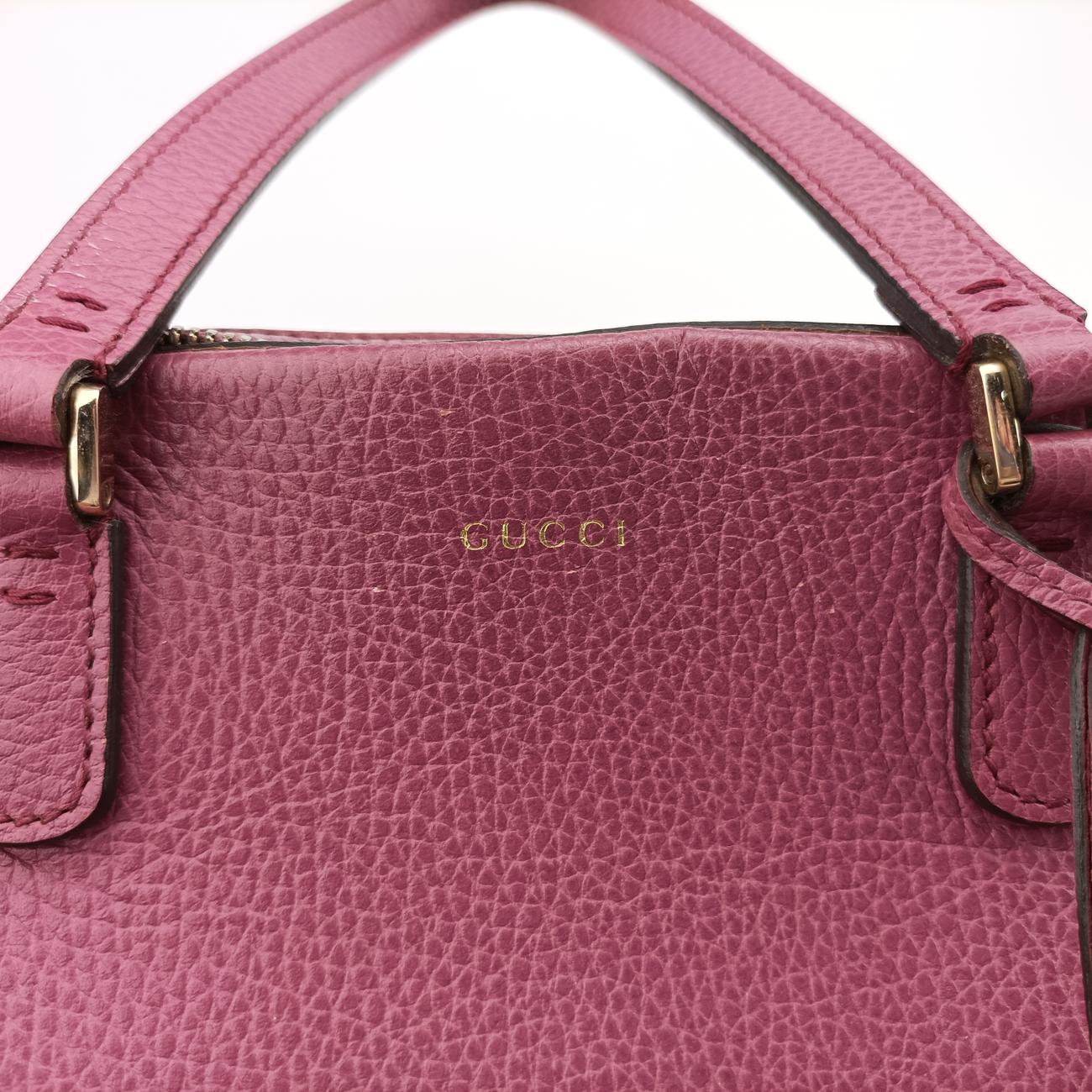 Pre-owned Gucci lady dollar Purple Leather 388560 shoulderbag | stylenewstar