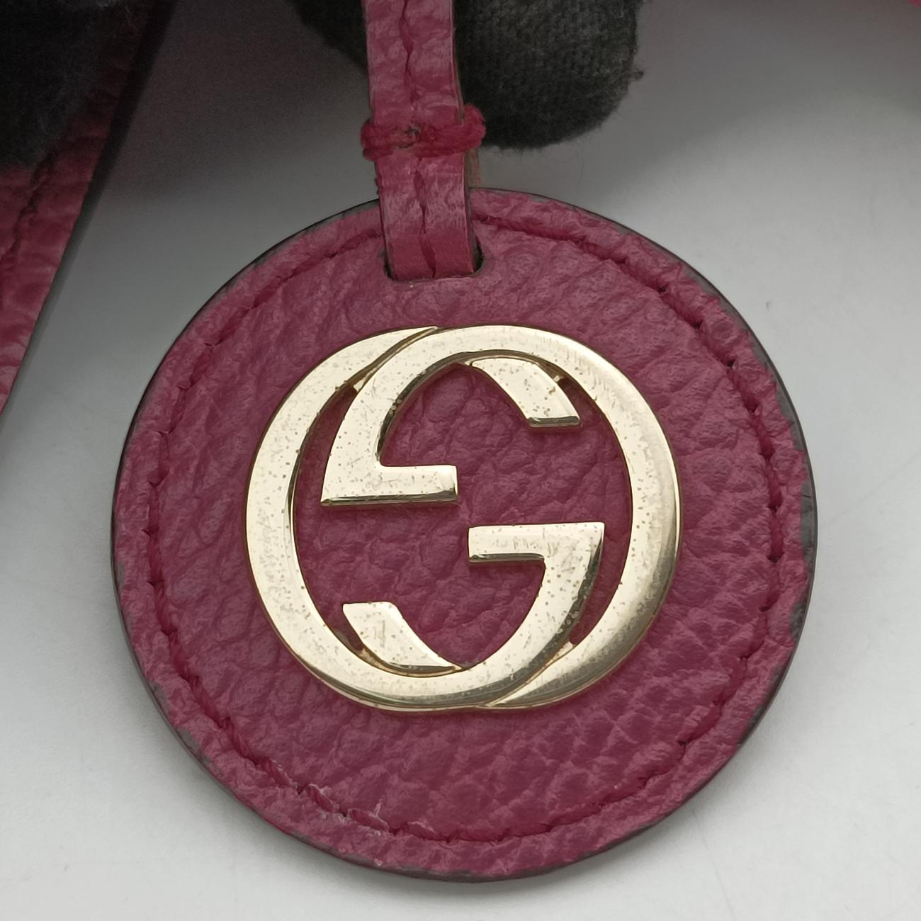 Pre-owned Gucci lady dollar Purple Leather 388560 shoulderbag | stylenewstar