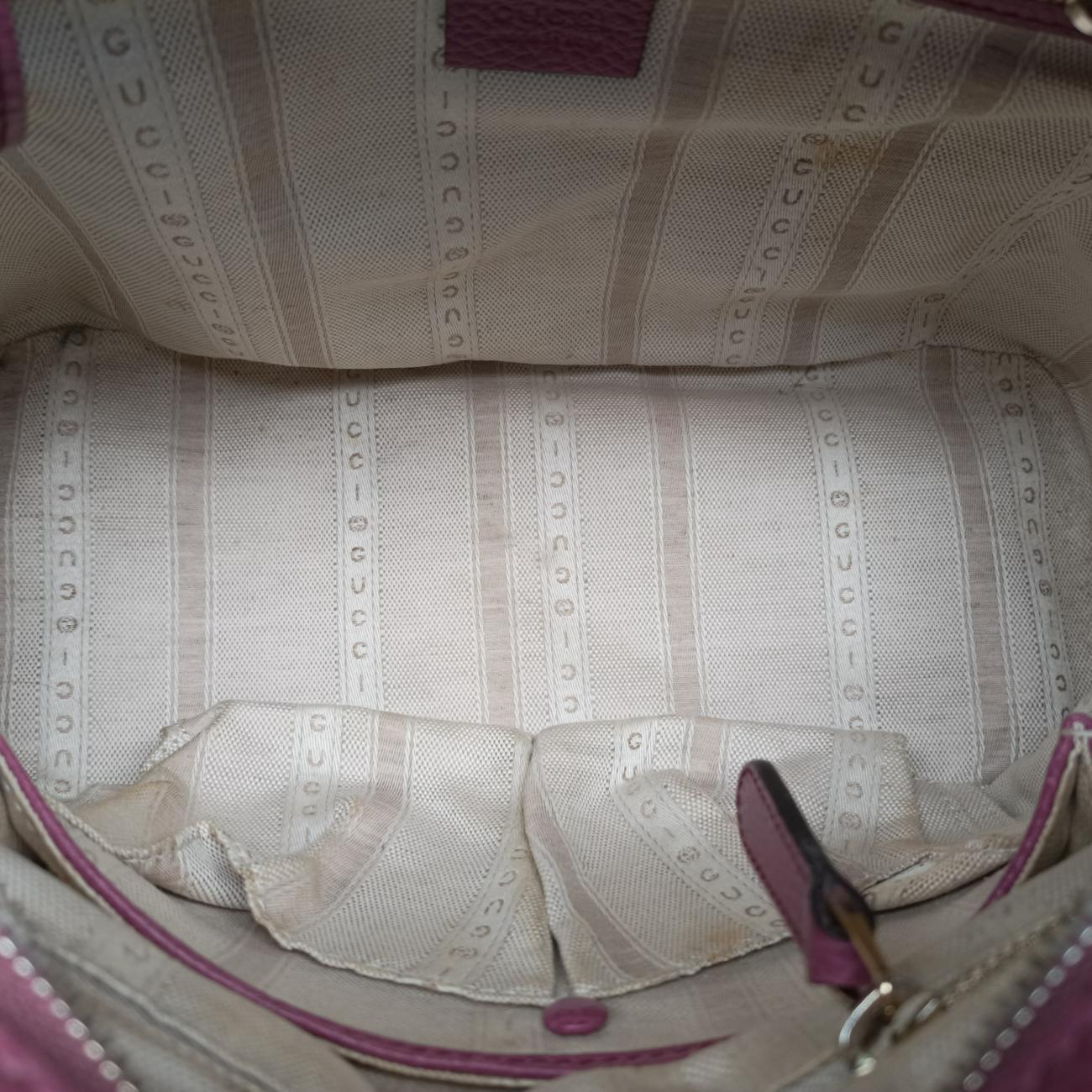 Pre-owned Gucci lady dollar Purple Leather 388560 shoulderbag | stylenewstar