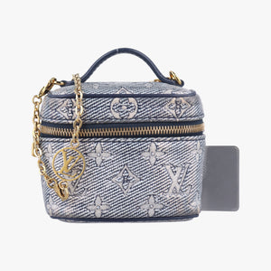 Micro Vanity Gray x Blue MONOGRAM JACQUARD DENIM ICチップ