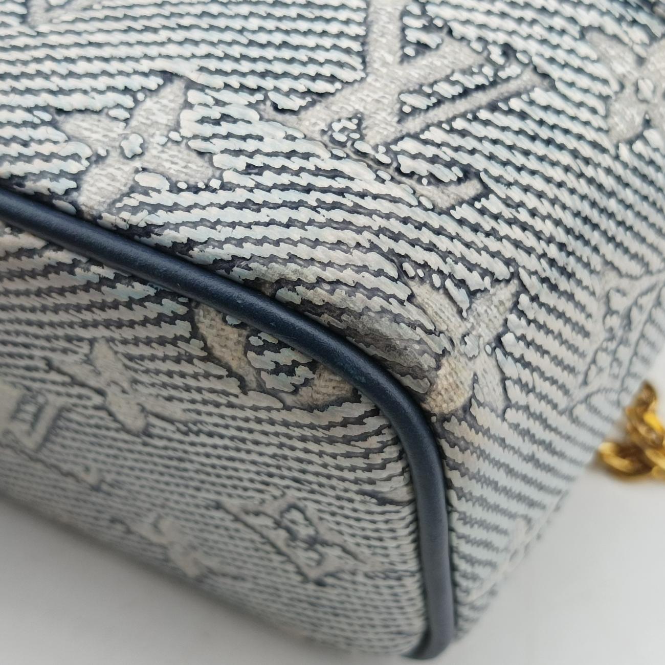 Micro Vanity Gray x Blue MONOGRAM JACQUARD DENIM ICチップ