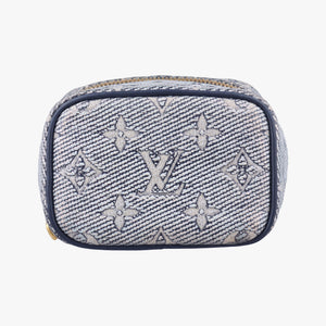 Micro Vanity Gray x Blue MONOGRAM JACQUARD DENIM ICチップ